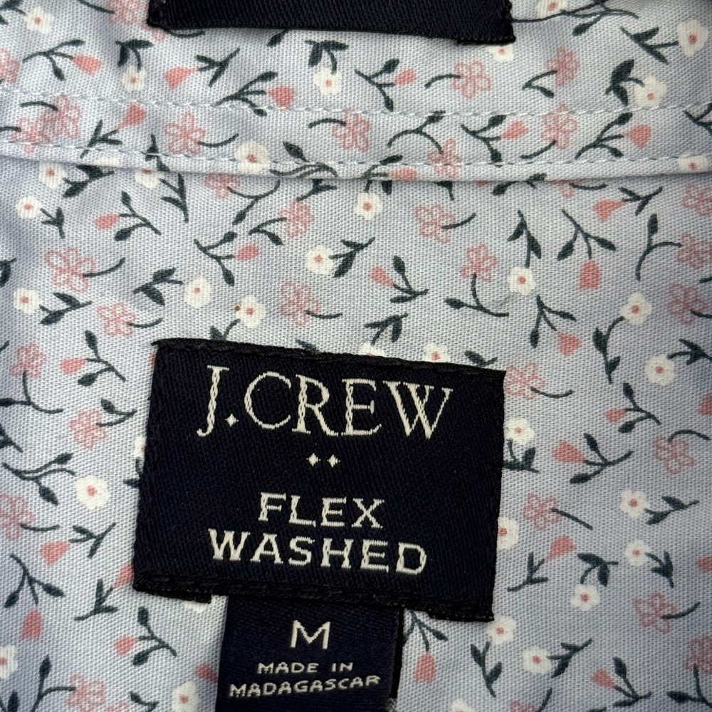J. Crew Blue Floral Casual Button Down Shirt - Picture 5 of 13